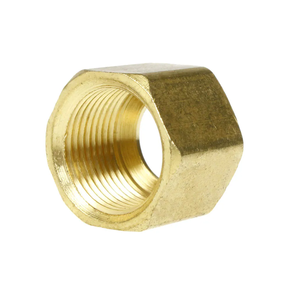1/2" Compression Nut Hex Shape 11/16"-20 Thread Size Solid Brass Fitting New