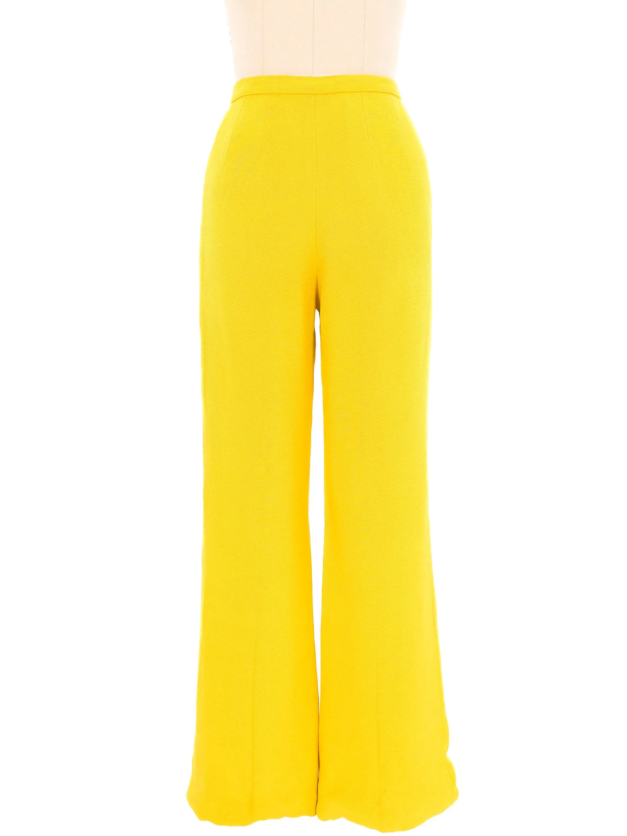 1960s Yellow Fringed Tunic Ensemble