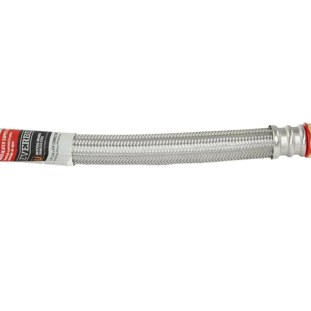 3/4 in. MIP x 7/8 in. Compression x 18 in. Stainless Steel Water Heater Supply Line