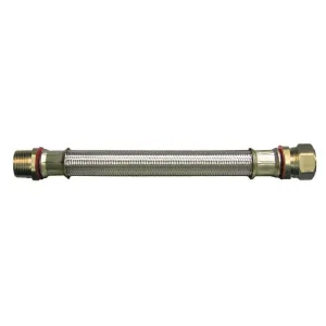 3/4 in. MIP x 7/8 in. Compression x 18 in. Stainless Steel Water Heater Supply Line
