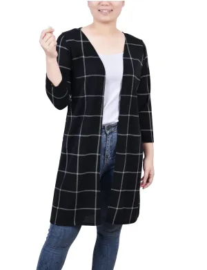 3/4 Sleeve Knit Cardigan