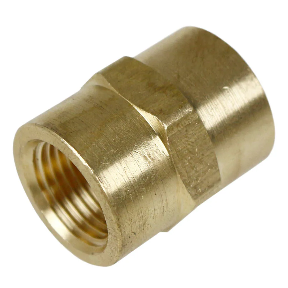 3/8" NPTF Thread Size Solid Brass Coupling Pipe Fitting 1200 PSI Maximum 103E