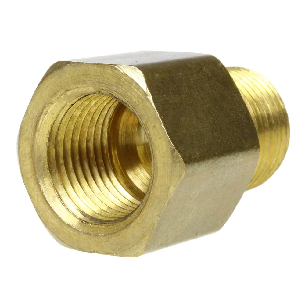 3/8" x 3/8" Female NPTF x Male NPTF Solid Brass Extension Adapter Pipe Fitting
