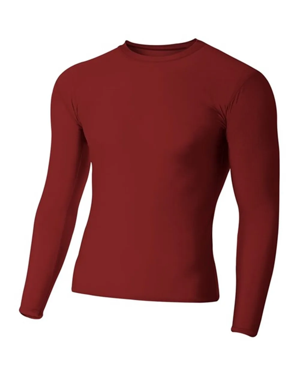 A4 Youth Long Sleeve Compression Crew