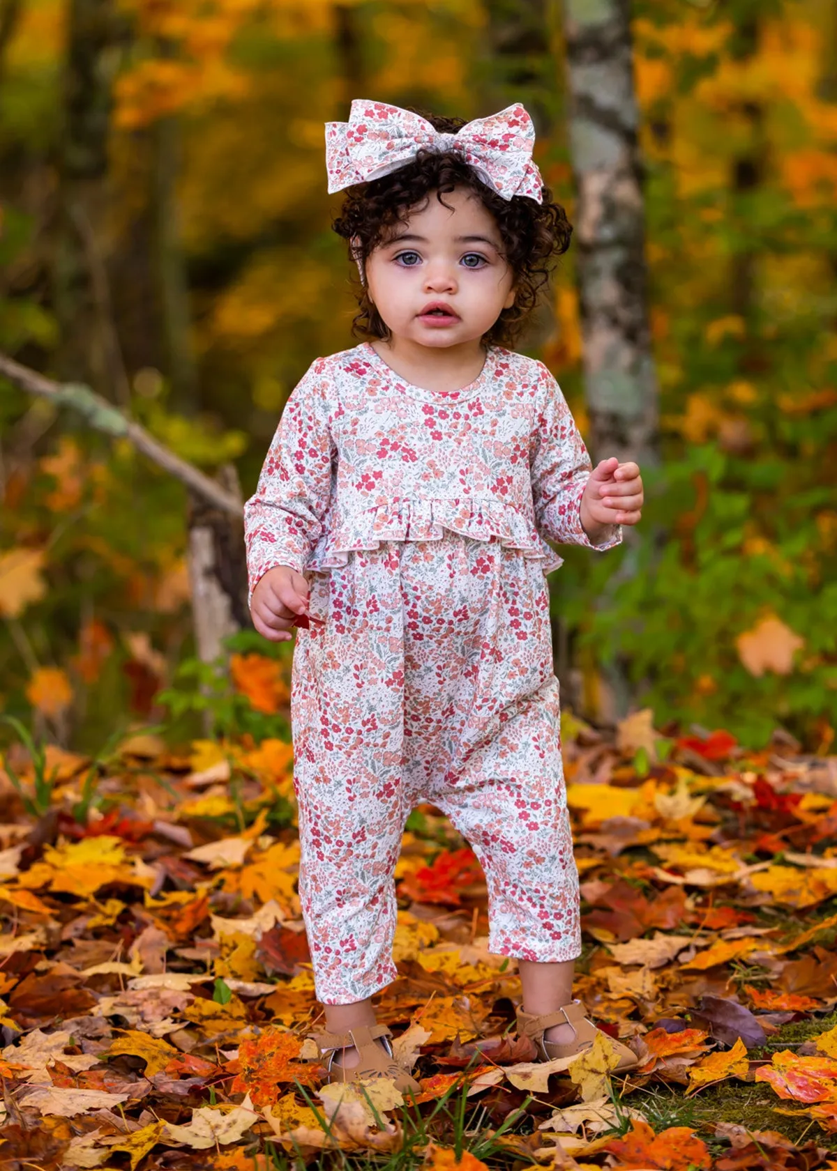 Amber Floral Long Sleeve Romper