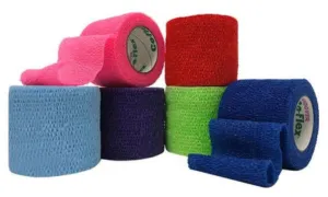 Andover Coflex Non-Woven Cohesive Bandages Wrap Selfadherent 2X5Ydasst Color 30Rl/Cs