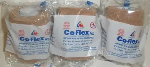 Andover Coflex Non-Woven Cohesive Bandages Wrap Selfadherent 3X5Ydtan 24Rl/Cs