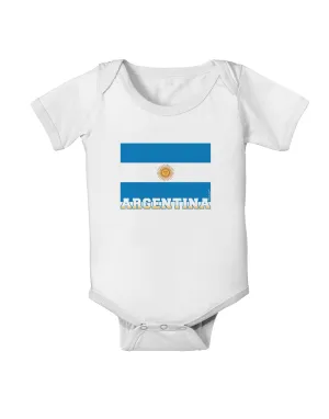 Argentina Flag Baby Romper Bodysuit