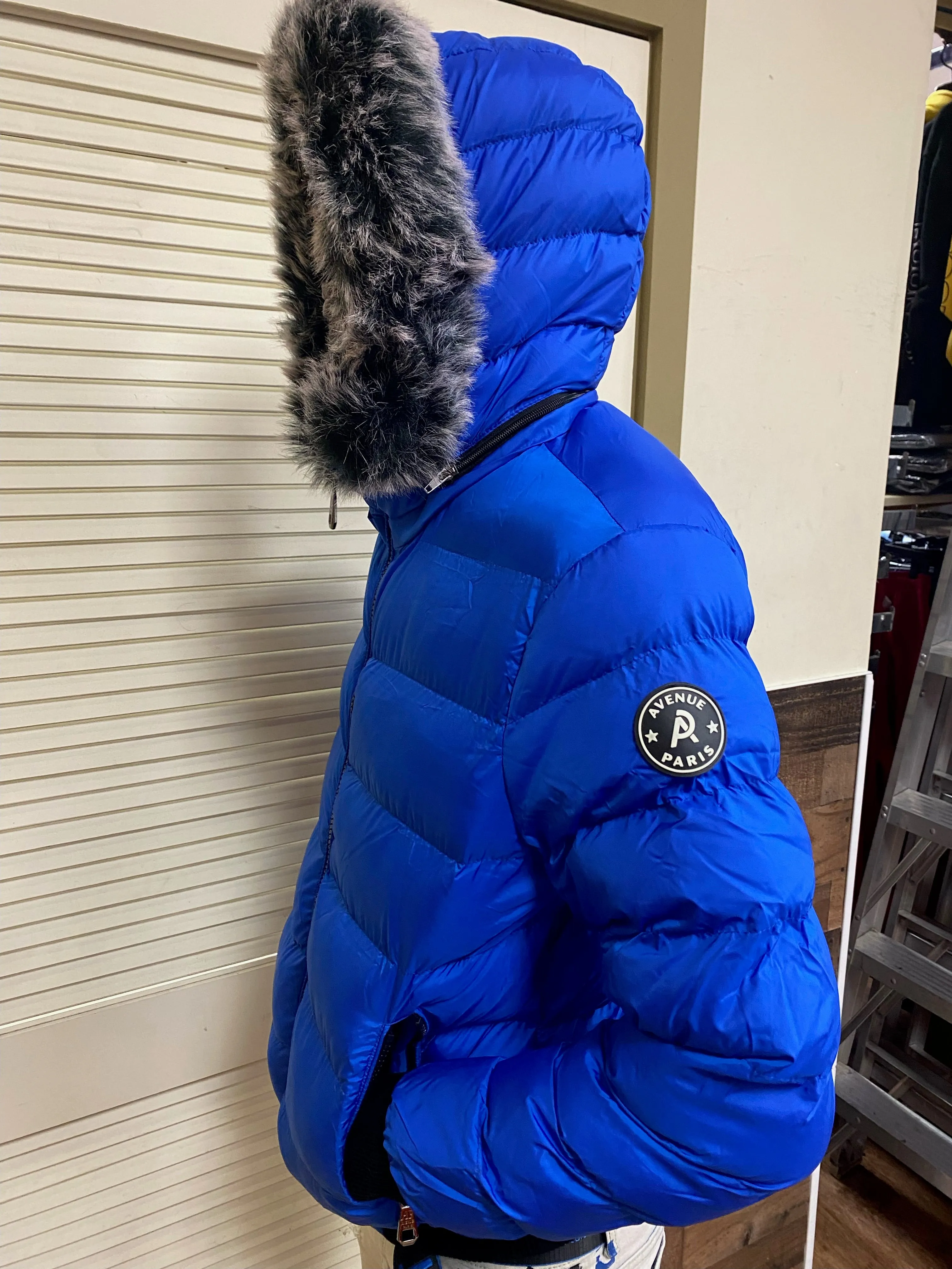 Avenue Paris - Men's Puffer Jacket - Blue