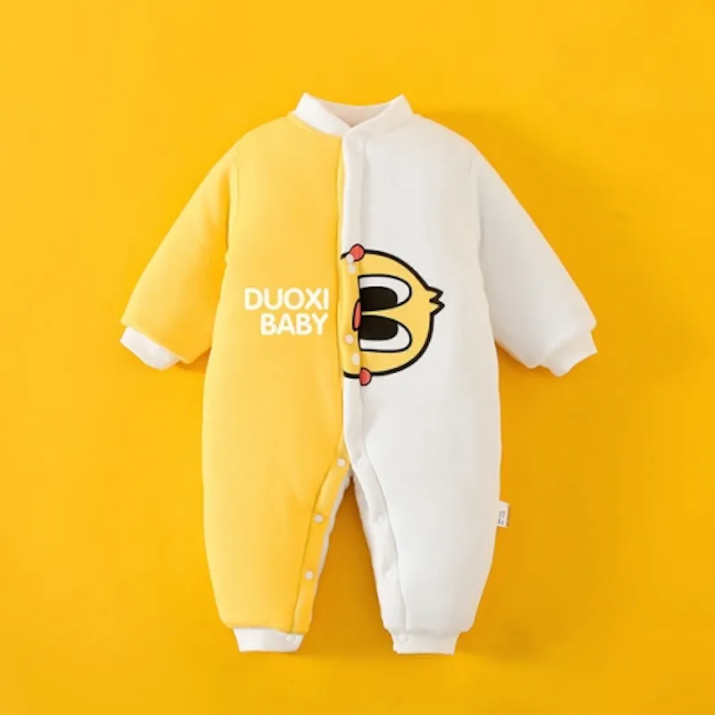 Baby Winter Warm Cotton Romper Yellow Series