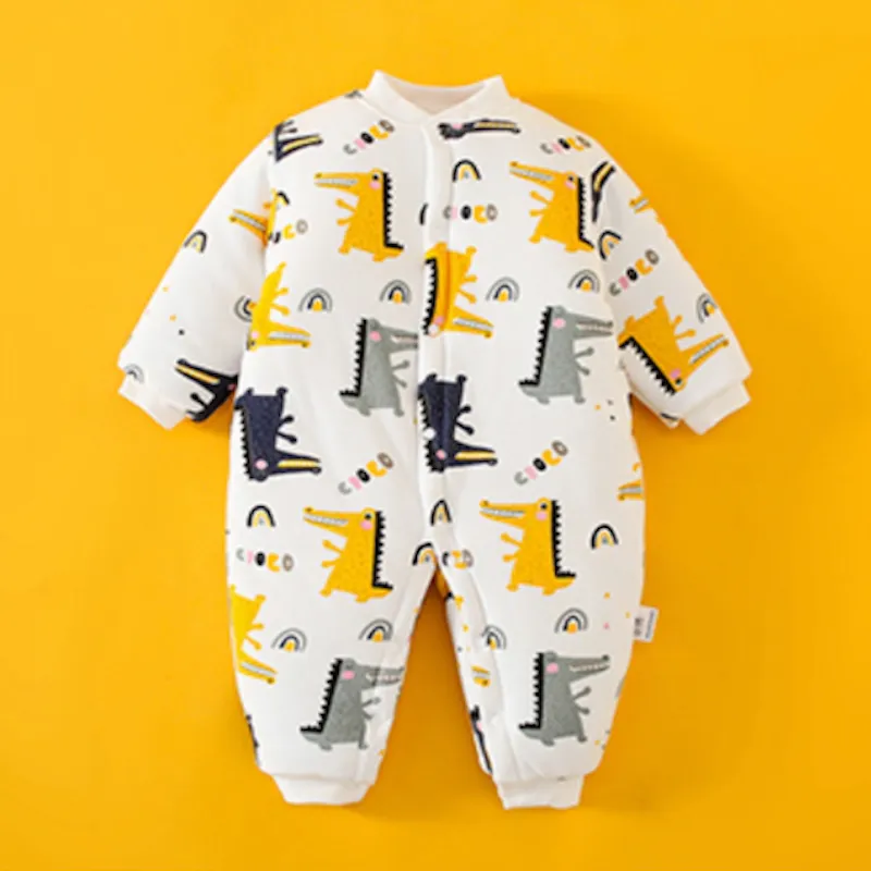 Baby Winter Warm Cotton Romper Yellow Series