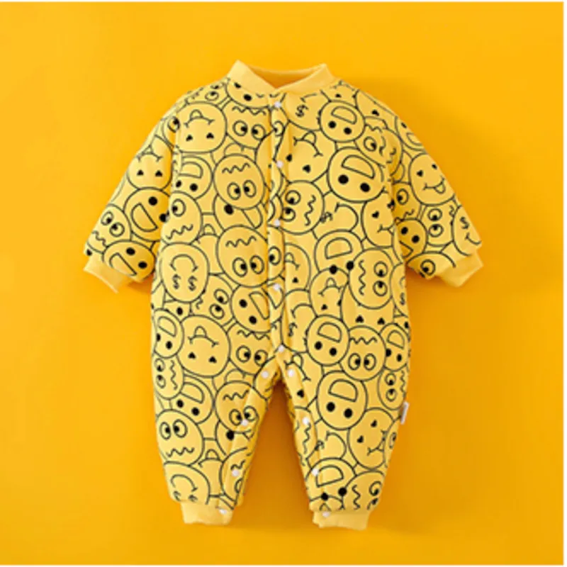 Baby Winter Warm Cotton Romper Yellow Series