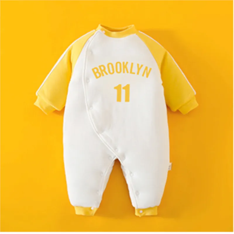 Baby Winter Warm Cotton Romper Yellow Series