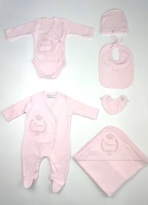 Babysuit Set: Pink / 0-3 mths