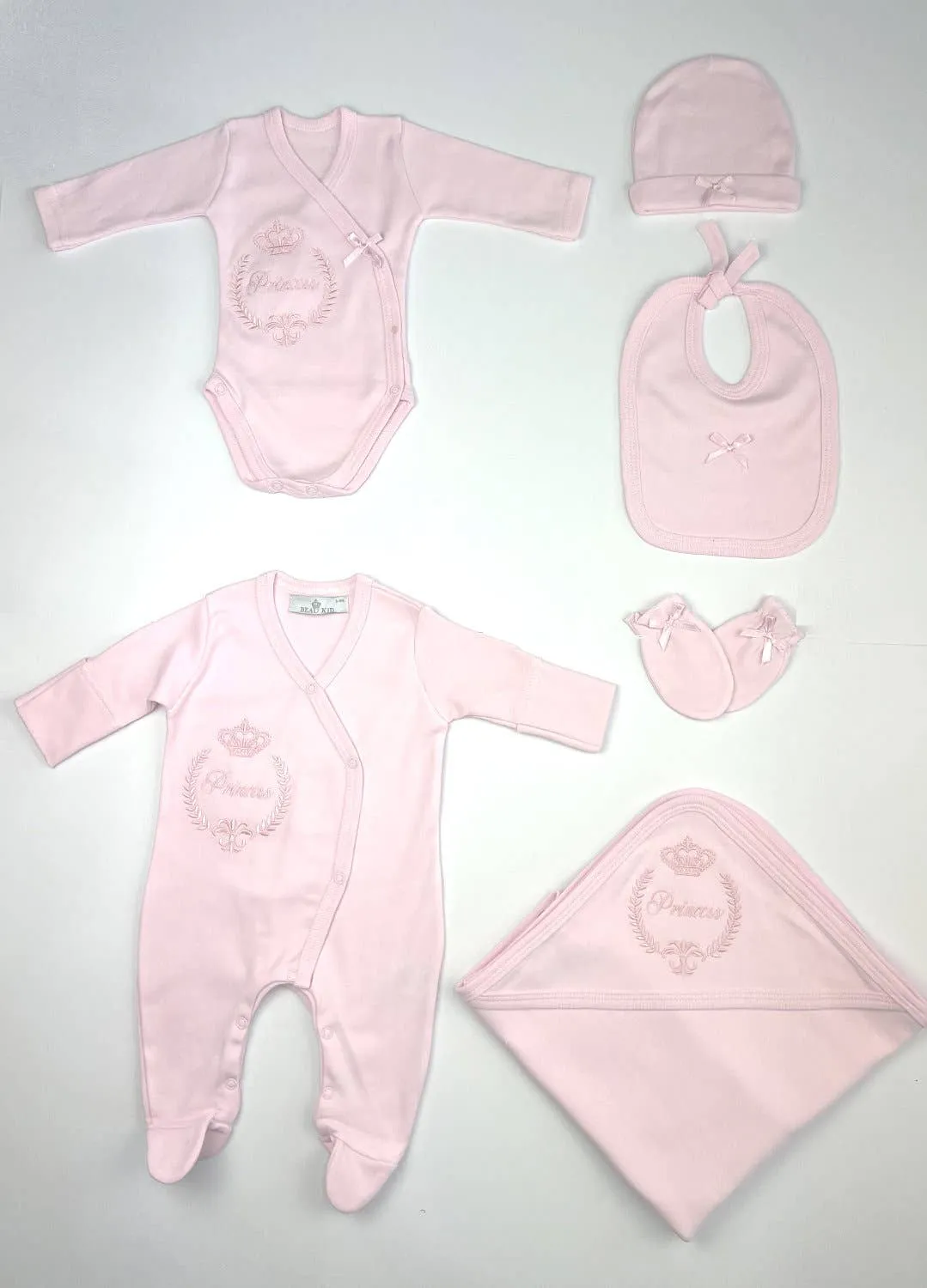 Babysuit Set: Pink / 0-3 mths