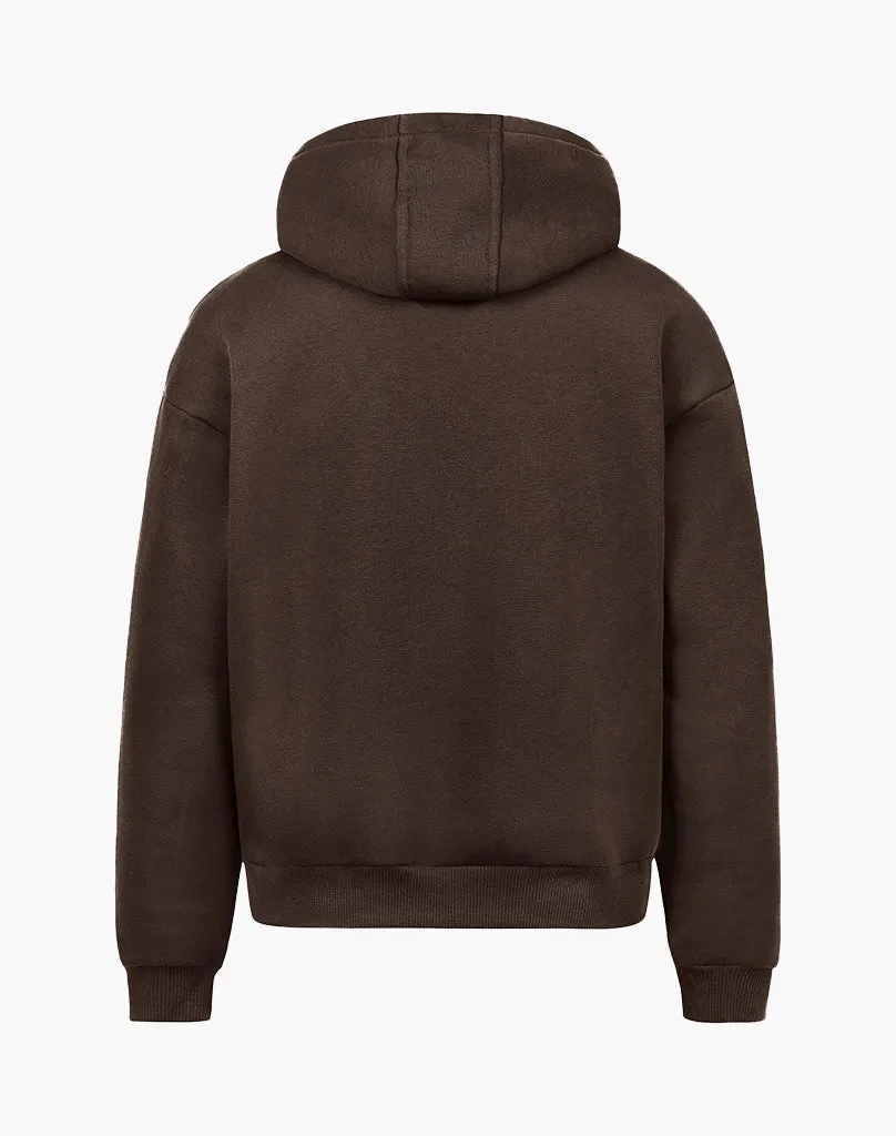 BASIC HOODIE (BROWN)