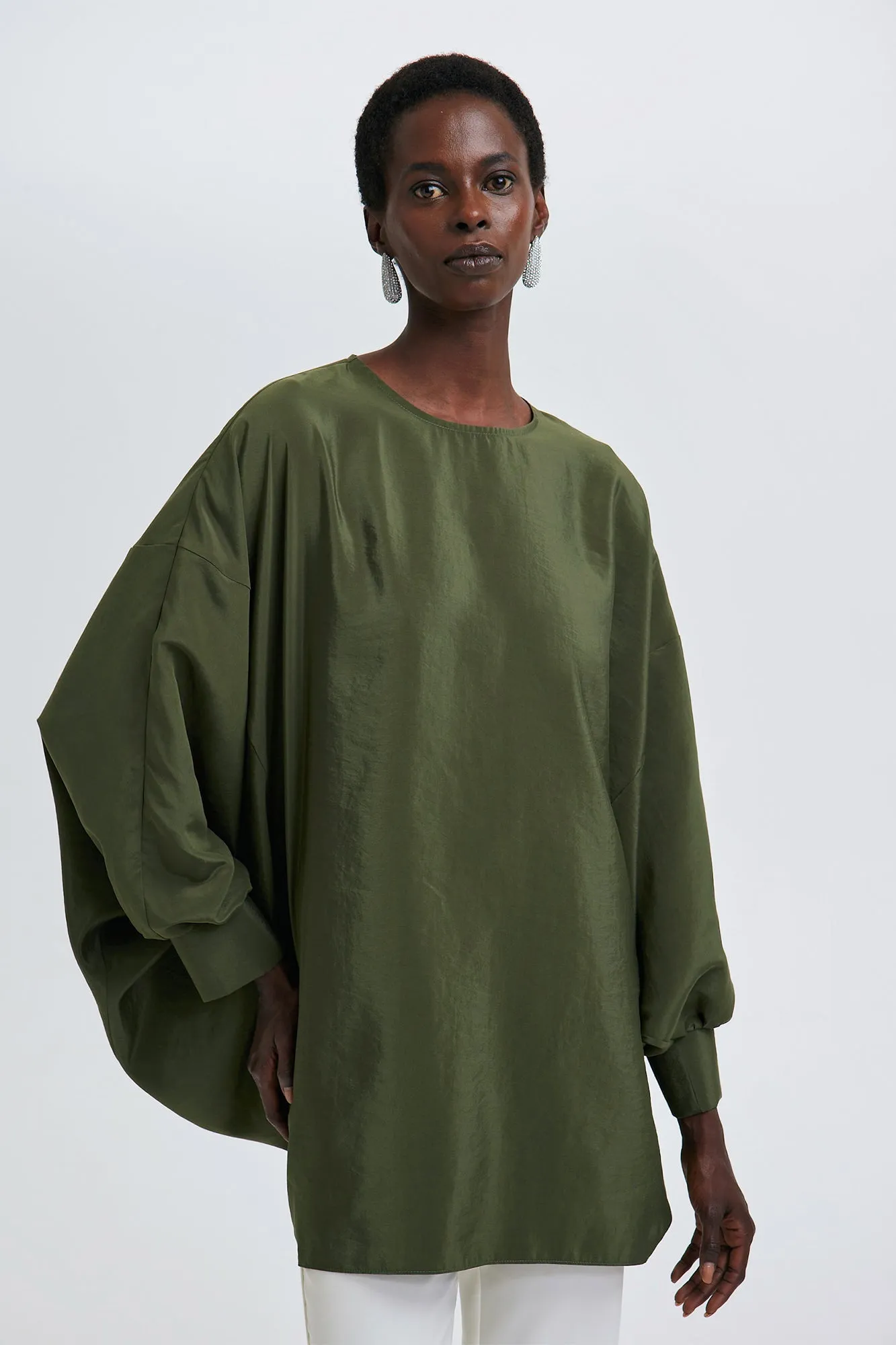 BATWING SLEEVE CUPRA TUNIC