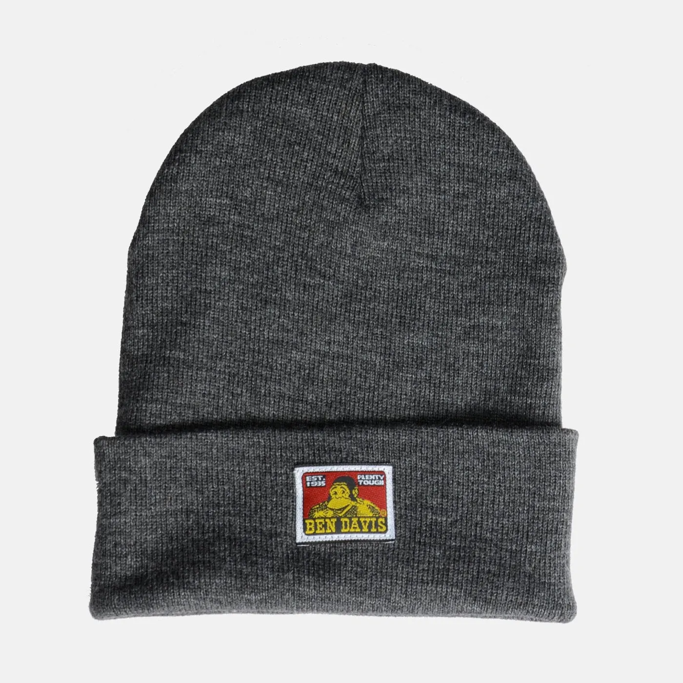 Ben Davis Cuffed Knit Beanie - Charcoal Heather