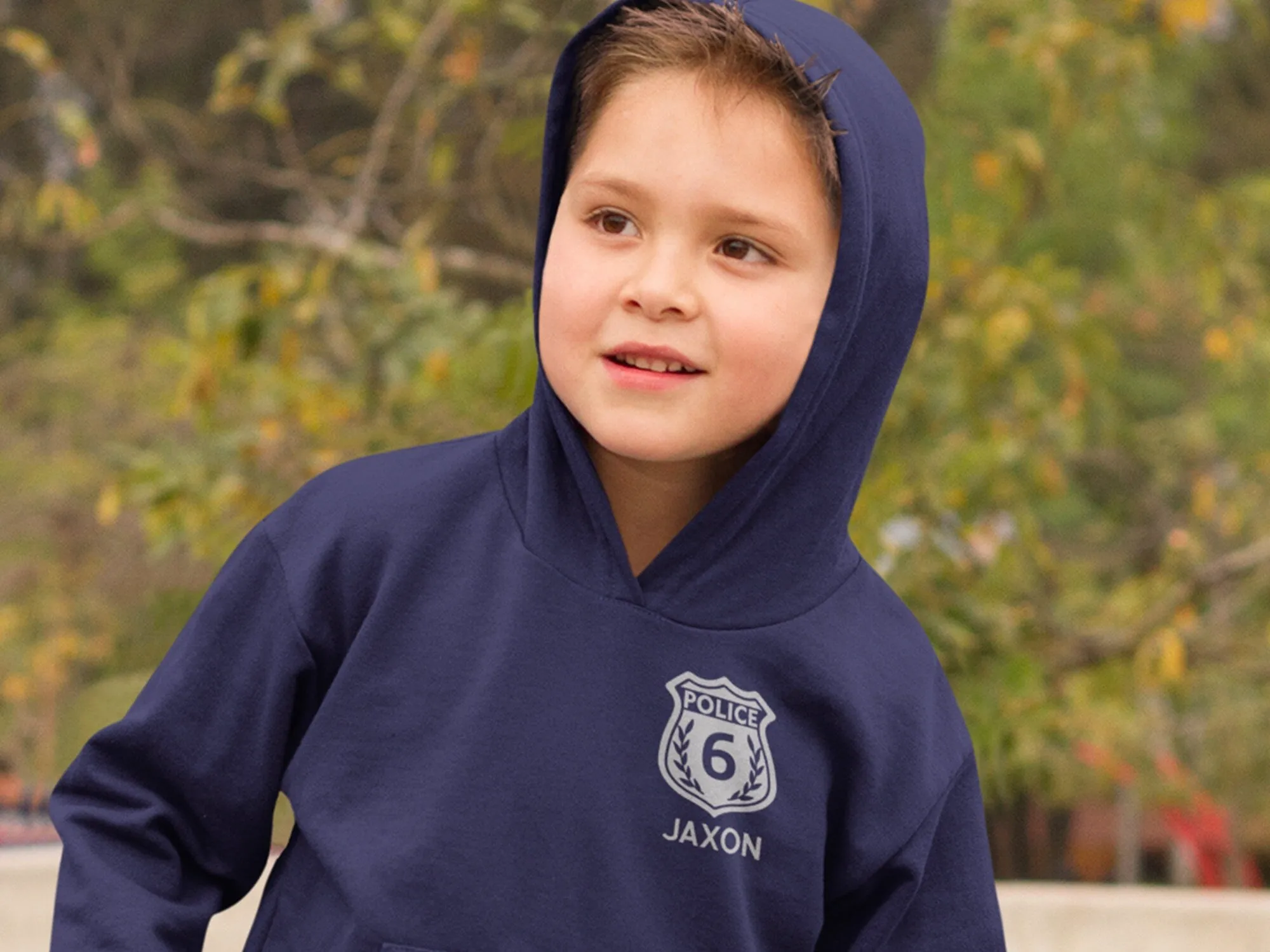 Birthday Police Toddler Hoodie - Navy
