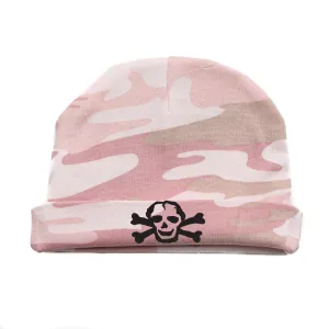 Black Scribble Skull Infant Baby Beanie Cap