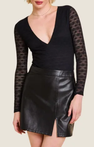 Blaire Black Lace Bodysuit