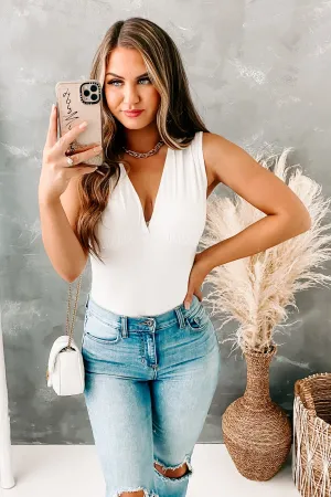 Brooks Basic V-Neck Bodysuit (Ivory)