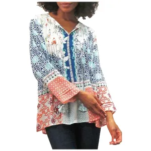 Caite Lapis Blouse - Women's