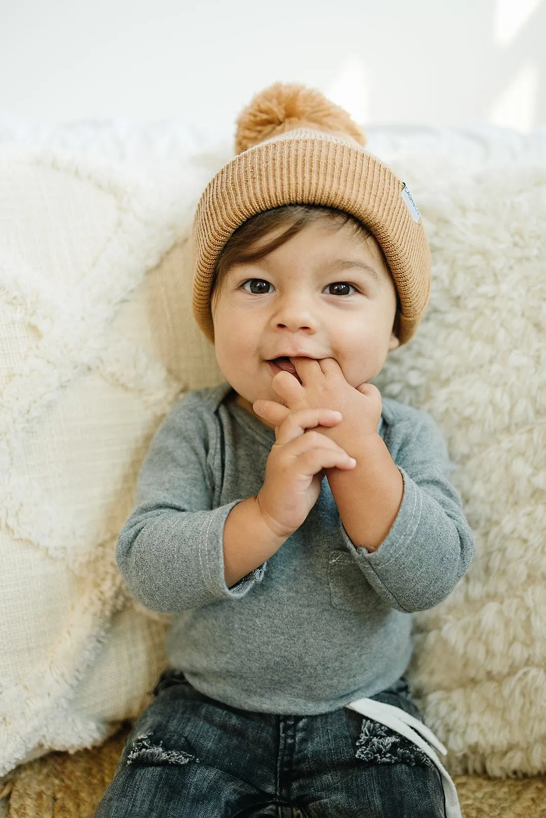 Cash & Co Mocha Beanie