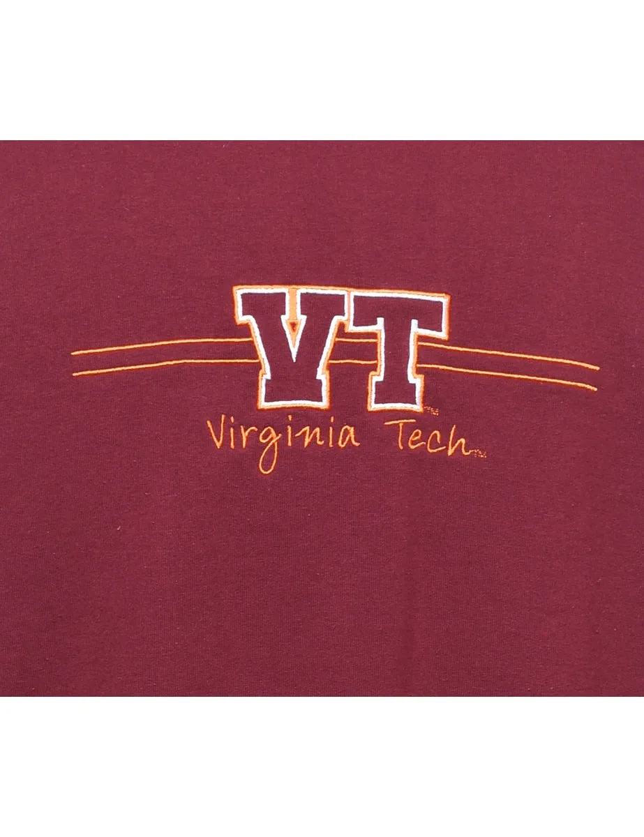 Champion Embroidered Virginia Tech Sweatshirt - XL
