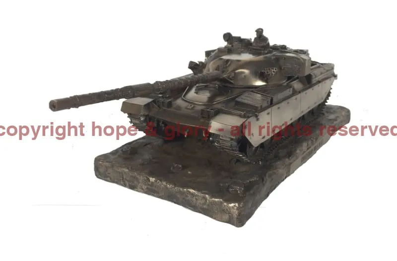 Chieftain Mark 5 Main Battle Tank Cold Cast Bronze Statue