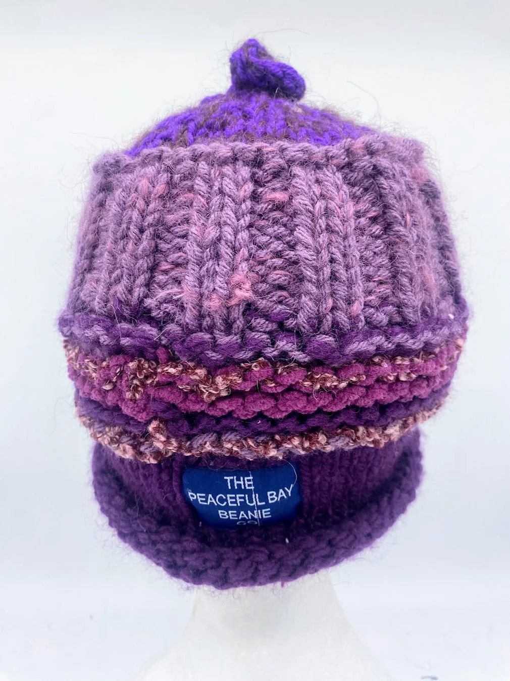 CHUNKY CLASSIC BEANIE - Mauve/Purple- medium