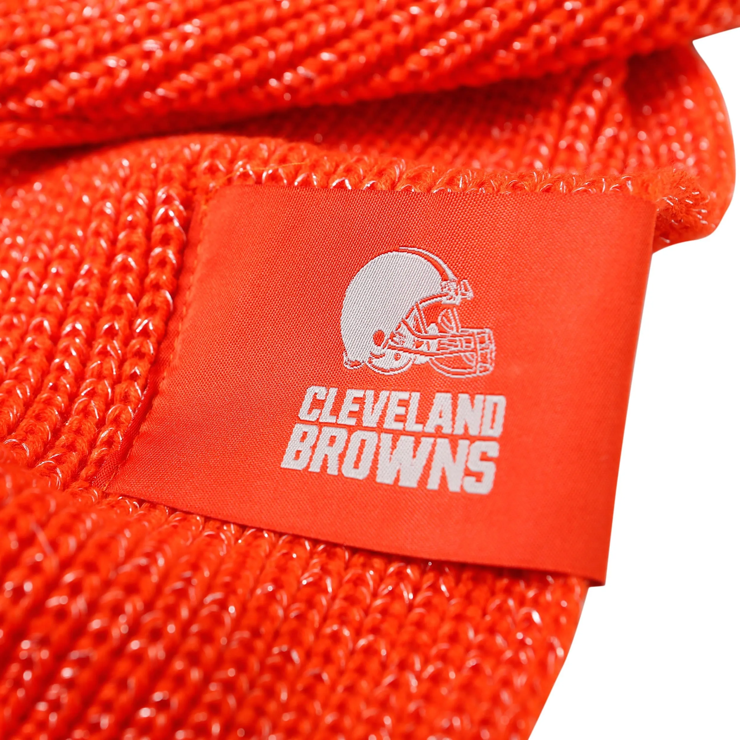 Cleveland Browns NFL Womens Glitter Knit Cold Weather Set