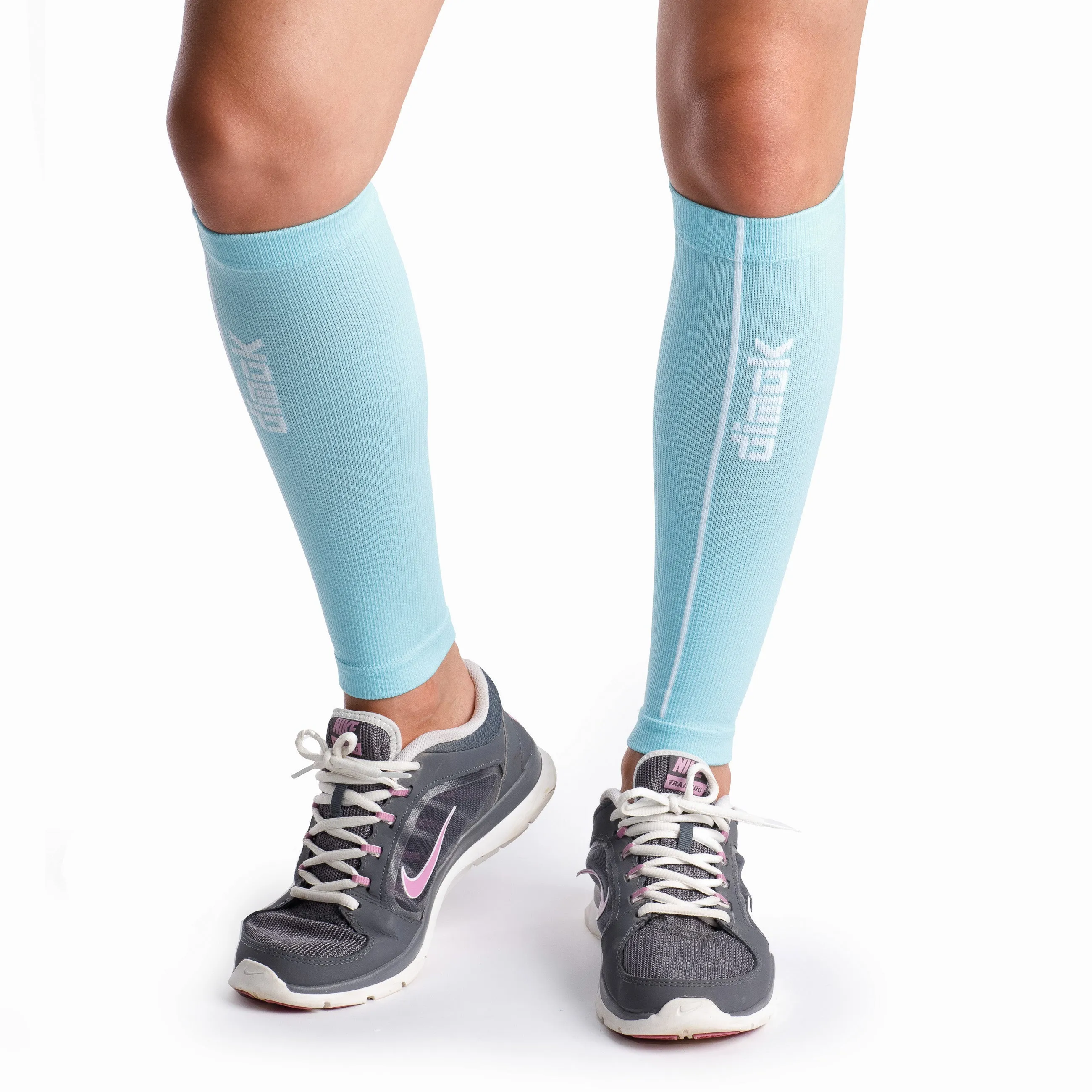 Colorful Graduated Calf Compression Sleeves Calf Support Footless Socks