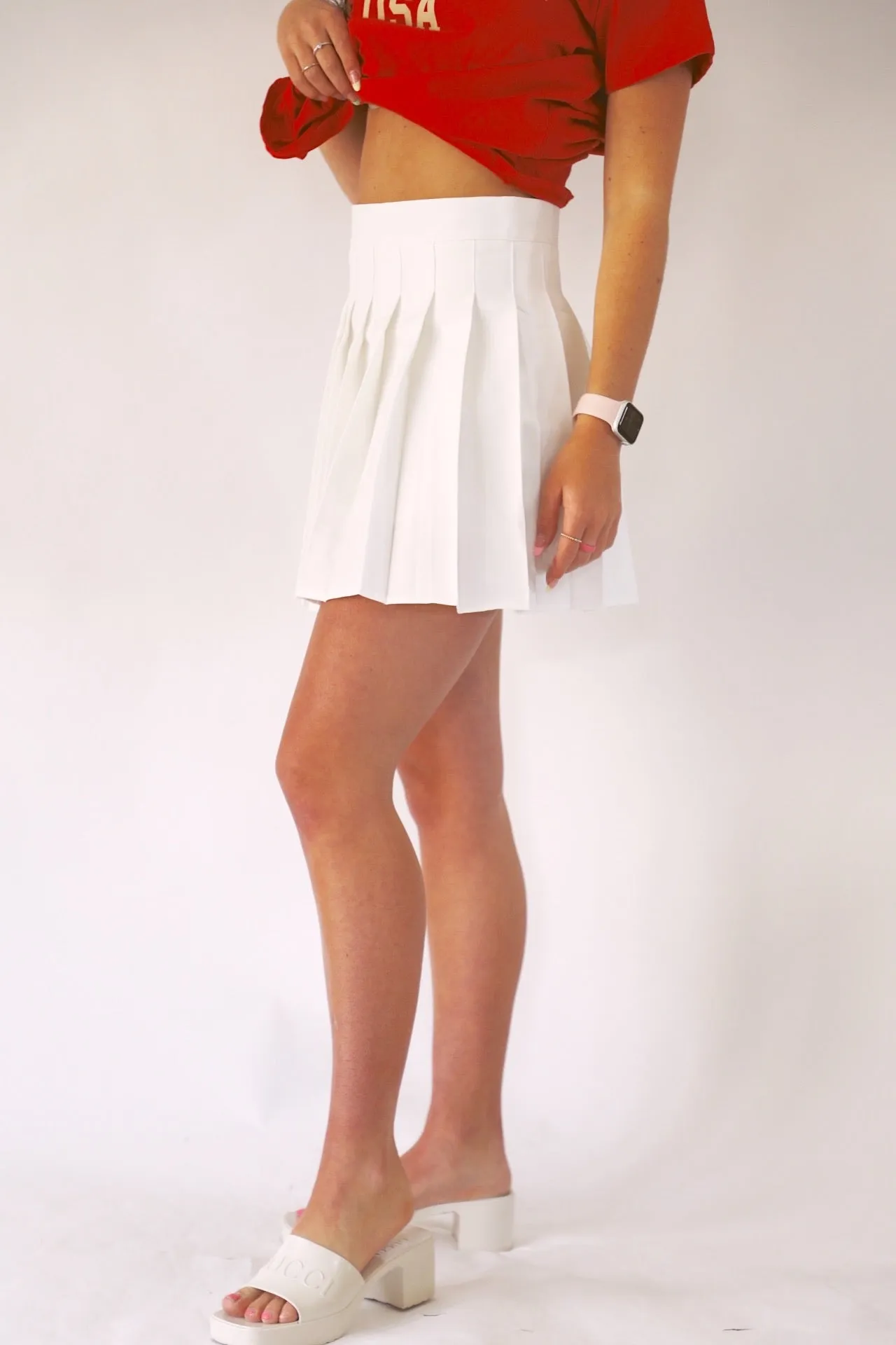 COOL GIRL SKIRT // WHITE