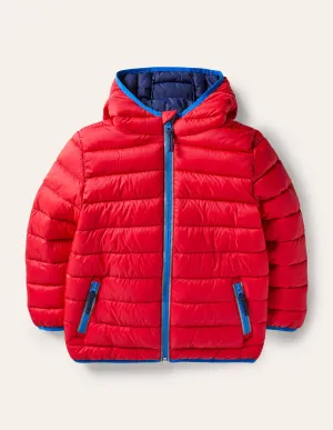 Cosy Pack-away Padded Jacket-Rockabilly Red