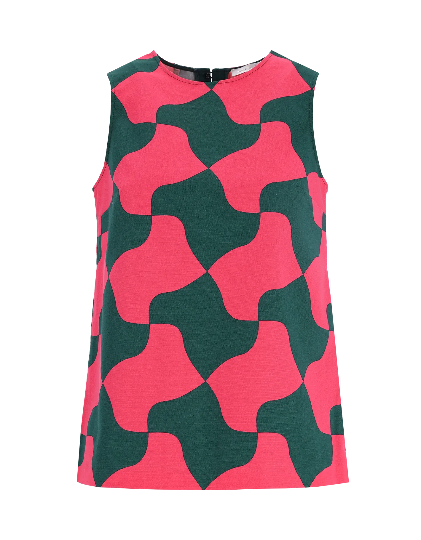 cotton a-line tank with matching zip pouch