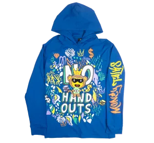 CREATE 2MRW L/S HOODIE TEE ROYAL BLUE - CF1007