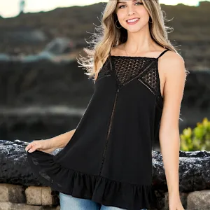 Crochet Panel Tunic Tank