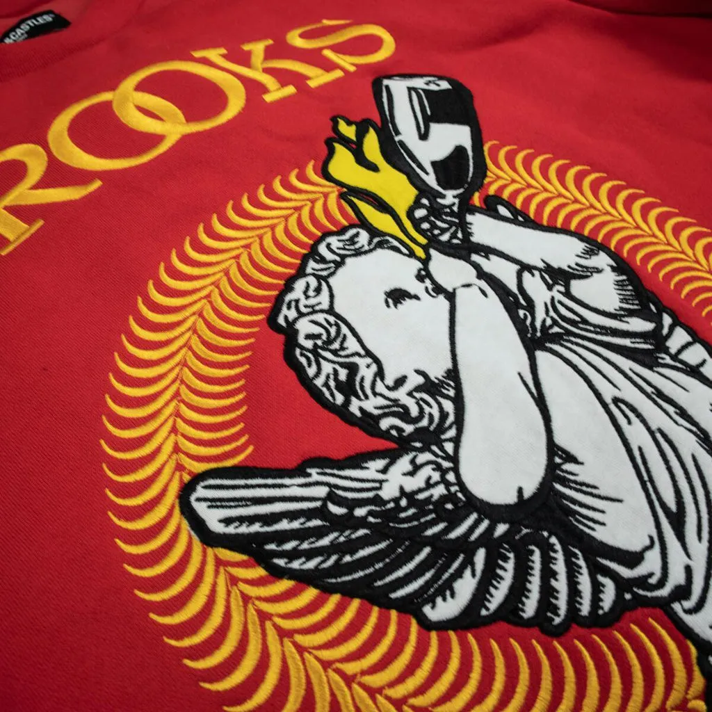 Crooks & Castles Chain Cherub Sweatshirt Red