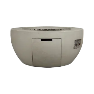 CYPRESS 44" ROUND PROPANE FIRE BOWL, FLINT