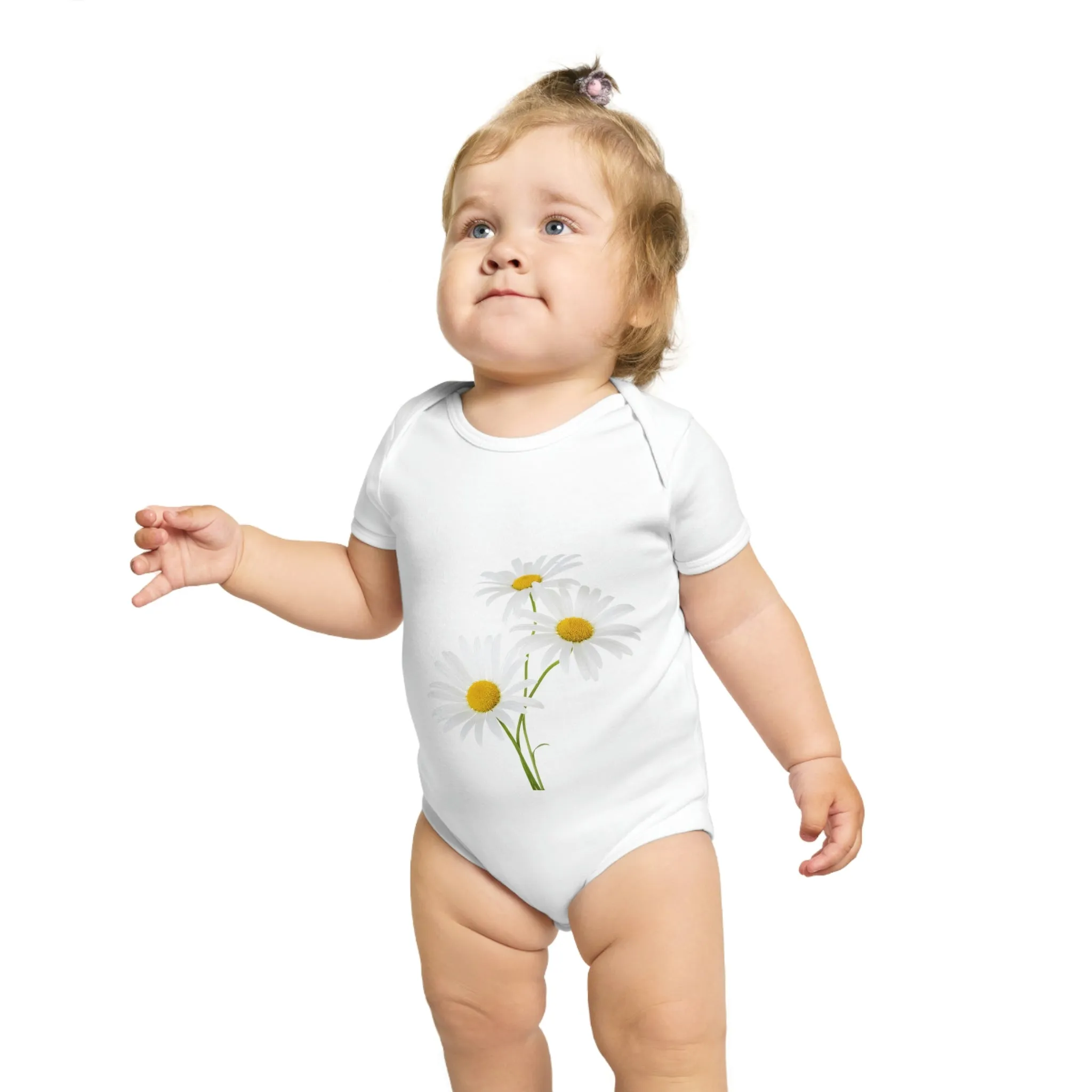 Daisies Short Sleeve Baby Bodysuit