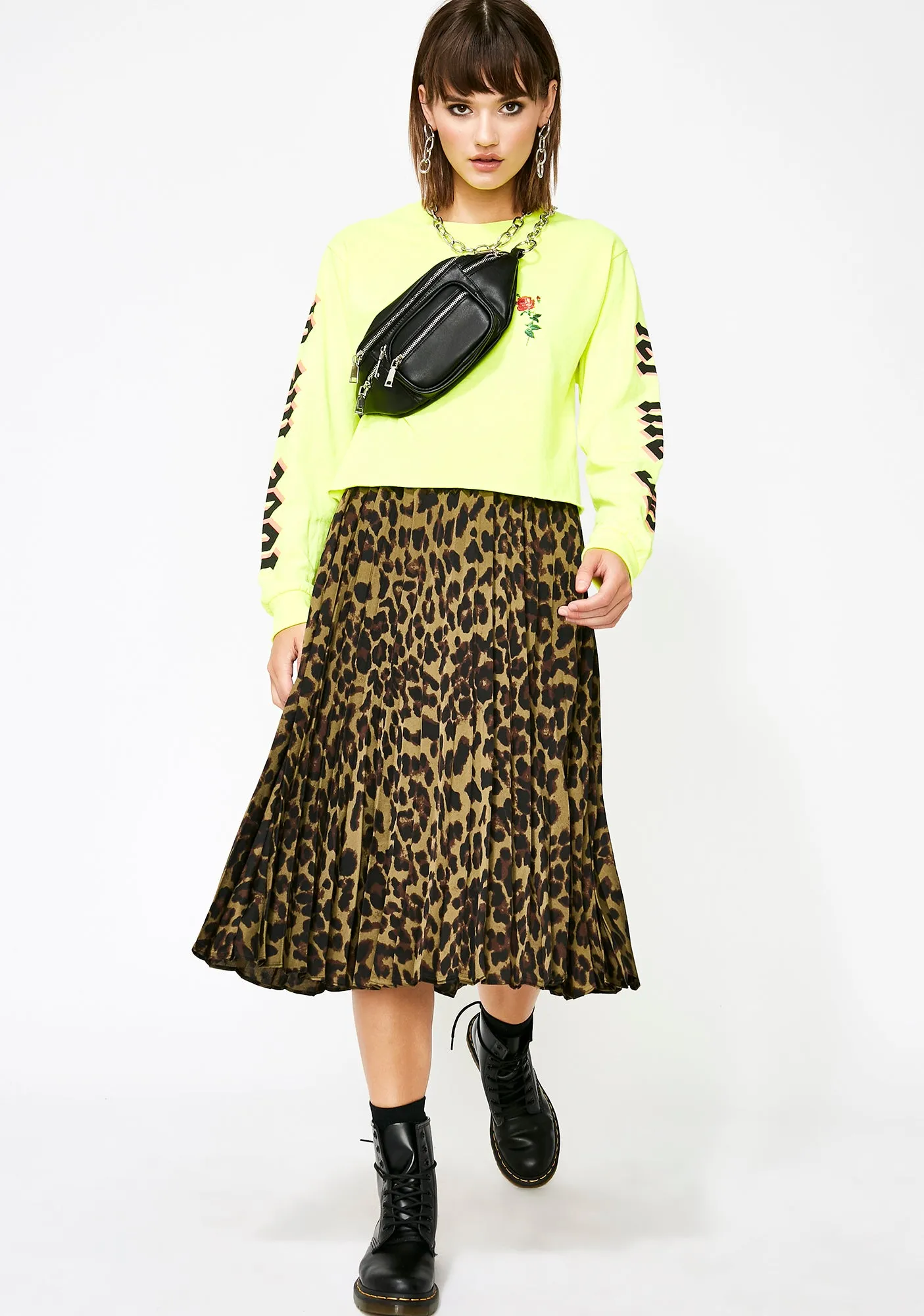 Dank Wild About You Leopard Skirt