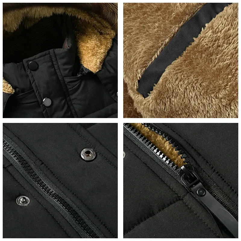David Explorer Parka | Lange, warme, wasserfeste Herren-Winterjacke mit Fleecefutter