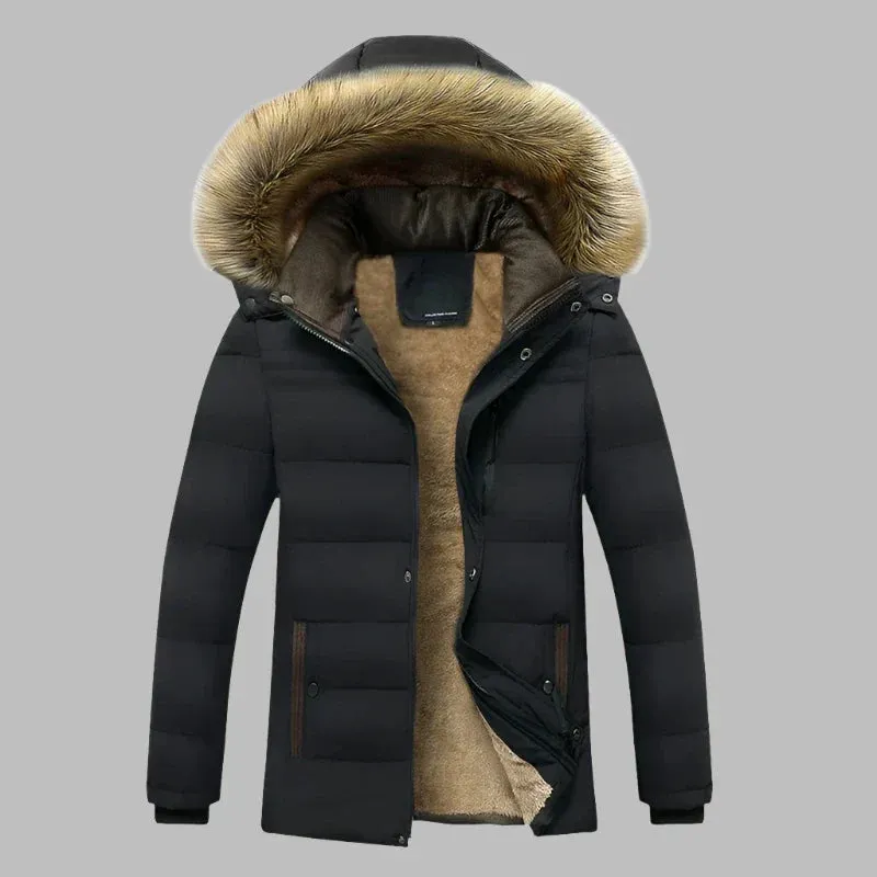 David Explorer Parka | Lange, warme, wasserfeste Herren-Winterjacke mit Fleecefutter