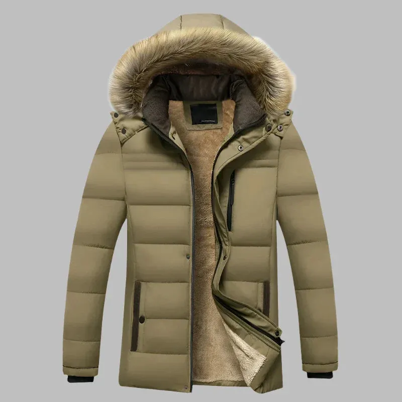 David Explorer Parka | Lange, warme, wasserfeste Herren-Winterjacke mit Fleecefutter