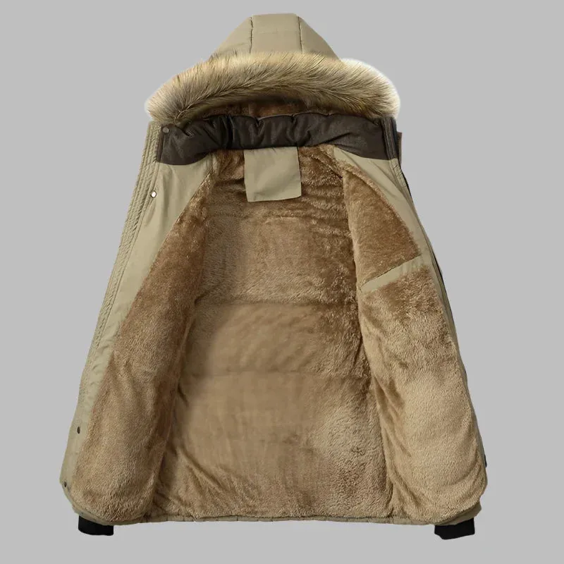 David Explorer Parka | Lange, warme, wasserfeste Herren-Winterjacke mit Fleecefutter
