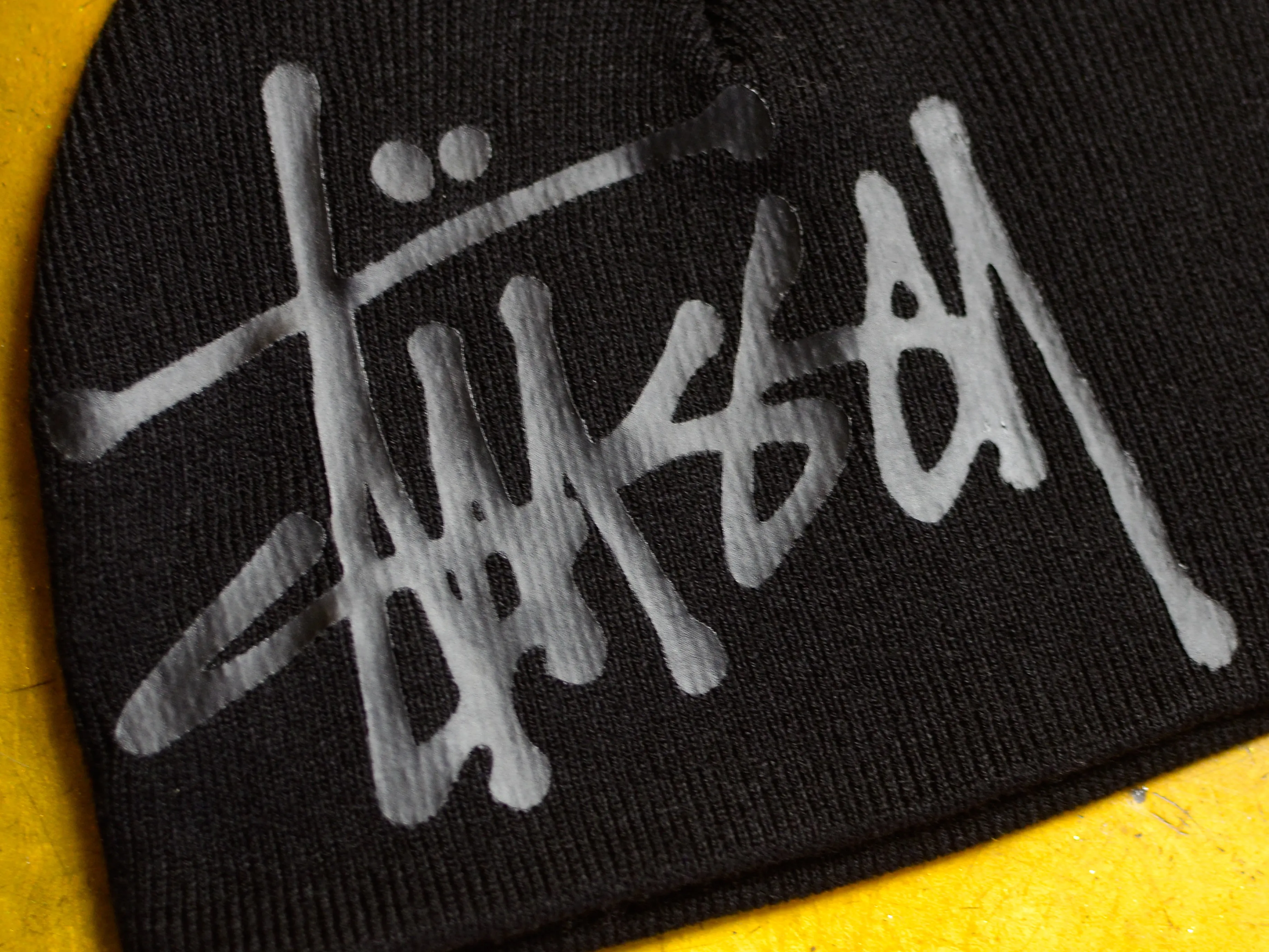 Debossed Stock Skull Cap - Black
