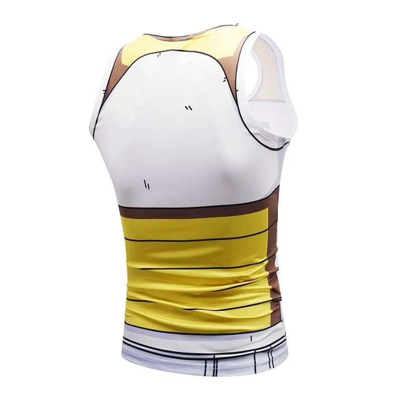 Dragon White Yellow Workout Tank
