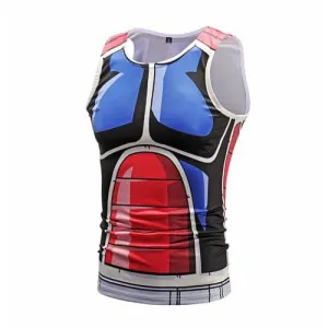 Dragon Workout Tank Blue and Red Armor