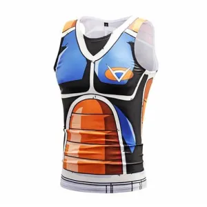 Dragon Workout Tank Orange Blue Armor